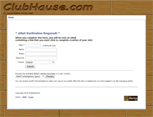 Tablet Screenshot of makemysite.clubhause.com